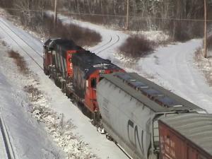 CN local at Moncton, NB 2005/12/28